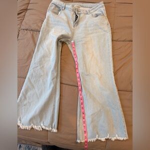 High waist crop jeans